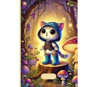 Magical Lined Notebook, Fantasy Cat World: 6x9, 100 Pages, Cute Journal for Notes, School, and Planning