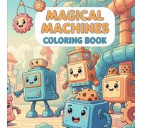 Magical Machines Coloring Book: A Cute and Simple Robot Adventure for Kids Ages 3-7