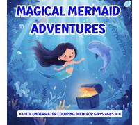 MAGICAL MERMAID ADVENTURES: A Cute Underwater Coloring Book for Girls Ages 4-8