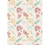 Magical Moments: Kids Journal with Rainbow, Flowers, and Butterflies for Daily Notes: 8.5 x 11 Inch Notebook with Dot Grid Pages, Perfect for Parents, ... and Godparents to Record Childhood Memories