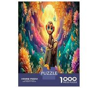 Magical Monkeys 1000 Pezzi The Peculiar Appearance of Monkeys in The Vibrant Flower Field Puzzle Giocattoli Puzzle Giochi Decorazione Della Famiglia Per Adulti E Ragazzi Regalo Educativo 38x26cm/1000p