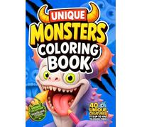 Magical Monsters Coloring Book for Kids - Unique Edition with Exclusive Designs: Single-Sided Pages to Prevent Bleed-Through - Thick Lines for Easy ... Quality - Perfect Gift for Kids Ages 5-12