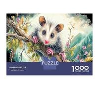 Magical Mouse Garden 1000 Pezzi Possum on Flower-filled Branch Puzzle Giocattoli Puzzle Giochi Decorazione Della Famiglia Per Bambini E Adulti Regali Regalo Giocattolo 38x26cm/1000pcs