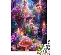 Magical Mushroom Village 1000 Pezzi Cartolina Premium Pacchetto Puzzle Senior Jigsaw Entusiasti Difficile Sfidante Decorazione Murale Pacchetto Valore 52x38cm/1000pcs