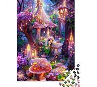 Magical Mushroom Village Puzzle Giochi 1000 Pezzi Regalo Per Amore E Amico Arte Interesting Puzzle Adulti Foto 38x26cm/1000pcs