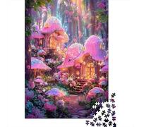 Magical Mushroom Village Puzzle Giochi 1000 Pezzi Regalo Per Lui E Per Lei Arte Interesting Puzzle Adulti Idea Regalo Per 70x50cm/1000pcs