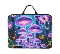 Magical-Mushrooms-Butterflies - Custodia per computer portatile da 14 pollici, con chiusura a cerniera
