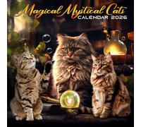 Magical Mystical Cats Calendar 2026: Monthly Magic with Mystical Cats Awaits You, Spanning September 2025 to December 2026