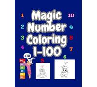 Magical Number Coloring Book: 1-100 | Cute Witch Coloring Pages for Kids