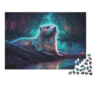 Magical Otter Fantasy Puzzle 1000 Pezzi Cartone Spesso Per Adolescenti 12-18, Puzzle Allenamento Mentale, Divertimento Vacanza, Regalo Anniversario Per Adolescenti 38x26cm/1000pcs