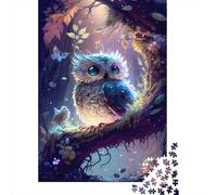 Magical Owl Fantasy 1000 Pezzi Cartone Extra Spesso Pacchetto Puzzle Per Adulti Bambini Gioco Impegnativo Decorazione Murale 38x26cm/1000pcs