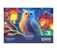 Magical Owl Puzzle Da 1000 Pezzi in Carta Ecologica Per Bambini Principianti, Puzzle Ultra Difficile, Divertimento Dopo Scuola, Puzzle Miglior Valutato Per Giovani Apprendisti 38x26cm/1000pcs