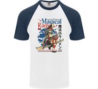 Magical Ramen Noodles Strega Halloween Uomo S/S Maglietta Baseball