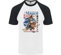 Magical Ramen Noodles Strega Halloween Uomo S/S Maglietta Baseball