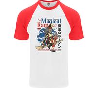 Magical Ramen Noodles Strega Halloween Uomo S/S Maglietta Baseball