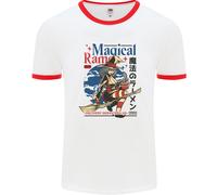 Magical Ramen Noodles Witch Halloween Uomo Ringer T-Shirt