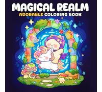 Magical Realm: Coloring Book for Adults and Teens Featuring Adorable Animal Friends and Dreamy Characters in Fantasy Worlds for Relaxation