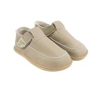 Magical Shoes Barefoot Kids, Scarpe Primi Passi morbide per Bambini, Sandali Chiusi per Ragazze e Ragazzi, Scarpe per Gattonare, Minimal, Primavera - Estate, Chiusura in Velcro, 002 Lulu 2 Beige, 28