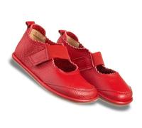 Magical Shoes scarpe a piedi nudi bambina scarpe bambini,scarpe ballerine in pelle, scarpe da bambina eleganti morbide scarpe da principessa gloria, Colore: rosso, 28 EU Larga