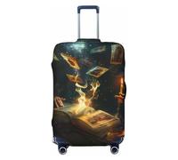 Magical Tarot Reading Travel Luggage Covers - Elasticità Valigie Coperture Protector per bagagli 45-81 cm, Nero , L