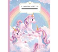 Magical Unicorn Kawaii Notebook for Girls | wide rule lined pages: A Super-Cute Pastel Journal for Notes, dreams, drawing & sparkly adventures