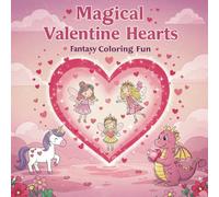 Magical Valentine Hearts: Fantasy Coloring Fun