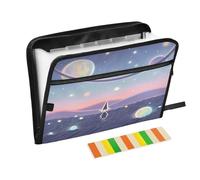 Magical Wizard Night - Organizer per documenti a fisarmonica, 13 tasche, espandibile, con etichette, porta banconote e ricevute
