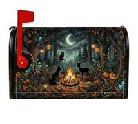 Magical Woodland Campfire - Coperture magnetiche per cassetta postale di | Magico bosco, copertura della posta della cassetta postale, lanterne luminose, accogliente falò, raccolto autunnale