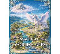 Magical Worldscapes: A Grayscale Fantasy Landscapes Coloring Book: Color Therapy Pages of Dream Realms, Mythical Islands, Creatures in Detailed Scenes