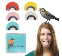 Magicall - Fischietto a bocca di sicurezza, fischietto per la lingua degli uccelli, 5 pezzi, divertente fischietto per uccelli, fischietto per richiamare gli uccelli, fischietti divertenti per