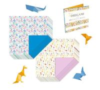 Magicamente Carta - Carta Origami 15x15, Kit 2 Portfolio con 60 Fogli e 2 soggetti, Fogli Origami Decorativi per Pieghe e Creazioni Artistiche, Origami Paper Made in Italy
