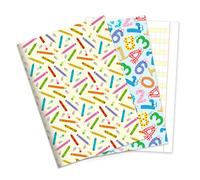 Magicamente Carta - Kit 2 Quaderni A4 con Rigatura Guidata 1 cm, Carta Italiana ad Alta Grammatura, Ideali per Scrittura Ordinata, Uso Scolastico o Quotidiano, Copertina Decorata, Made in Italy