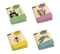 Magicamente Carta - Set 4 Quaderni A6 Interno Neutro, Carta Italiana Alta Grammatura, Copertina Decorata Resistente, Ideali per Appunti, Diario o Scuola, Modello: Protect the Future