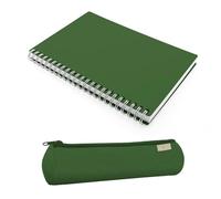 Magicamente Carta - Set Notebook A5 con Righe e Astuccio Tombolino in Carta Lavabile, Rilegatura a Spirale, Idea Regalo Originale, Perfetto per Appunti, Scuola o Lavoro, Made in Italy