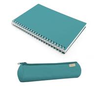 Magicamente Carta - Set Notebook A5 con Righe e Astuccio Tombolino in Carta Lavabile, Rilegatura a Spirale, Idea Regalo Originale, Perfetto per Appunti, Scuola o Lavoro, Made in Italy