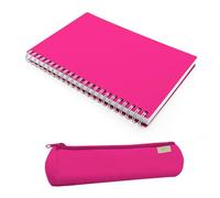 Magicamente Carta - Set Notebook A5 con Righe e Astuccio Tombolino in Carta Lavabile, Rilegatura a Spirale, Idea Regalo Originale, Perfetto per Appunti, Scuola o Lavoro, Made in Italy