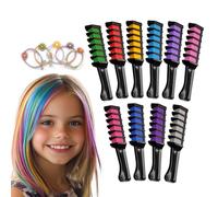 MAGICAT Gessetti Colorati Per Capelli 10 Colori + 5 Elastici I Colori Per Capelli Per Bambini 5-15 Anni I Lavabili E Non Tossici I Trucchi Per Bambina I Alternativa Naturale A Spray E Lacca Colorata