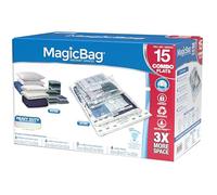 Magicbag Confezione da 15 - Magic Bag Space Bag 4 dimensioni (4 medie/4 grandi/3 extra large/4 grandi viaggi) - Sacchetti sottovuoto
