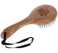 Kerbl MagicBrush - Spazzola per criniera e coda, spazzola in legno naturale di alta qualità per cavalli, impugnatura ergonomica, setole elastiche e massaggio delicato del cuoio capelluto, ideale per