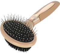 MagicBrush Spazzola doppia per cani, 9 x 20 cm, dorata