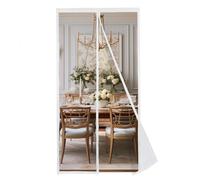 MAGICDOOR Zanzariera Magnetica Finestra 65x200cm, Fibra di Poliestere Colore Puro Tenda Zanzariera con Forte Magnete Traspirante Zanzariere Magnetiche per Camera Letto Soggiorno Porta ingresso-Bianco