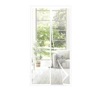 MAGICDOOR Zanzariera Magnetica per Porte, 65x200cm Fibra di Poliestere Tenda Zanzariera Porta, Robusta Traspirante Zanzariere per Finestre Chiusura Automatica per Terrazzo Camera Letto-Bianco