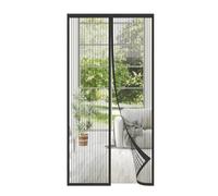 MAGICDOOR Zanzariera Magnetica per Porte, 65x200cm Fibra di Poliestere Tenda Zanzariera Porta, Robusta Traspirante Zanzariere per Finestre Chiusura Automatica per Terrazzo Camera Letto-Nero
