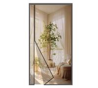 MAGICDOOR Zanzariera Magnetica Vetroresina 125x225cm, Apertura Laterale Zanzariere Magnetiche per Porte Finestre Maglia Fine Magnete Potente Tenda Zanzariera Porta per Soggiorno Patio Cucina-Grigio