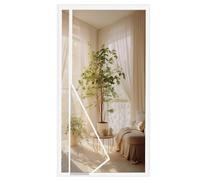 MAGICDOOR Zanzariera Magnetica Vetroresina 95x215cm, Apertura Laterale Zanzariere Magnetiche per Porte Finestre Maglia Fine Magnete Potente Tenda Zanzariera Porta per Soggiorno Patio Cucina-Bianco