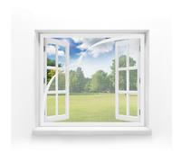 MAGICDOOR Zanzariera Porta Finestra 85x135cm, Vetroresina Senza Magnete Tenda Zanzariera Finestra Maglia Fine Traspirante Zanzariere per Porte Finestre per Camera da Letto Soggiorno Balcone-Bianco