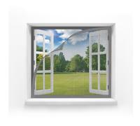 MAGICDOOR Zanzariera Porta Finestra 85x170cm, Vetroresina Senza Magnete Tenda Zanzariera Finestra Maglia Fine Traspirante Zanzariere per Porte Finestre per Camera da Letto Soggiorno Balcone-Grigio