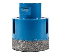 MAGICDSK FSB5565 Foretto vacuum professionale, Ø 55 mm, h di carotaggio 35 mm, h settore 15 mm, attacco M14, taglio a secco: gres porcellanato, ceramica, granito, laterizi, marmo, pietra, quarzite