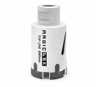 MagicDSK FSV4070 Punta per trapano diamantata, foretto, Diametro 40 mm, attacco M14 -Carotaggio Cemento Armato, Pietra e Laterizi - Uso Secco/Acqua