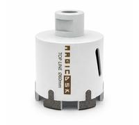MagicDSK FSV6070 Punta per trapano diamantata, foretto, Diametro 60 mm, attacco M14 -Carotaggio Cemento Armato, Pietra e Laterizi - Uso Secco/Acqua